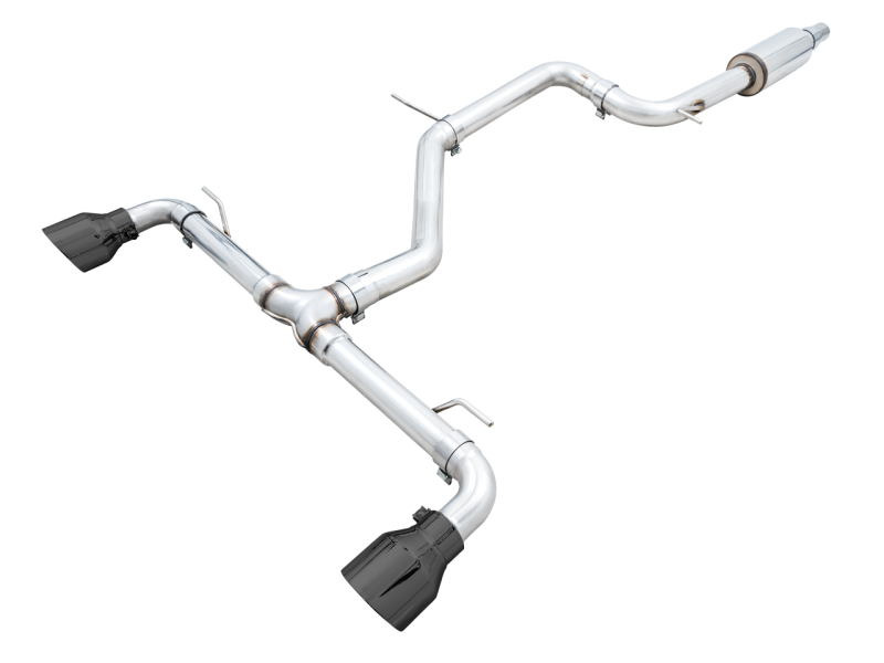 AWE 2022 VW GTI MK8 Track Edition Exhaust - Diamond Black Tips