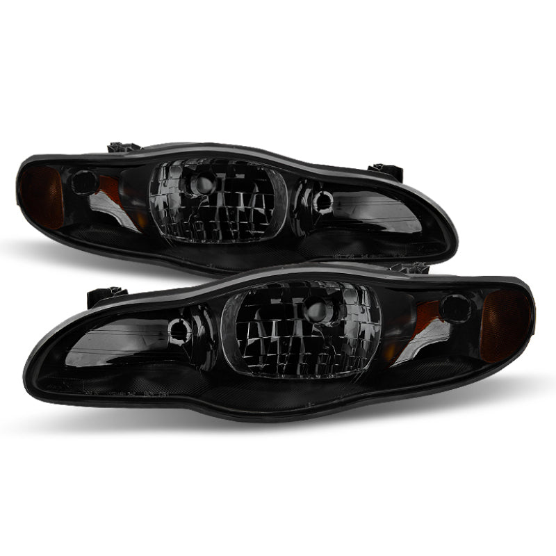 xTune Chevy Monte Carlo 00-05 OEM Style Headlights Black Smoked HD-JH-CMC00-AM-BSM
