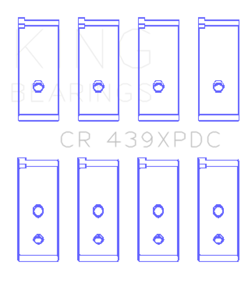 King Engine Bearings Honda B18A1/B18B1 pMaxKote Performance Rod Bearing Set