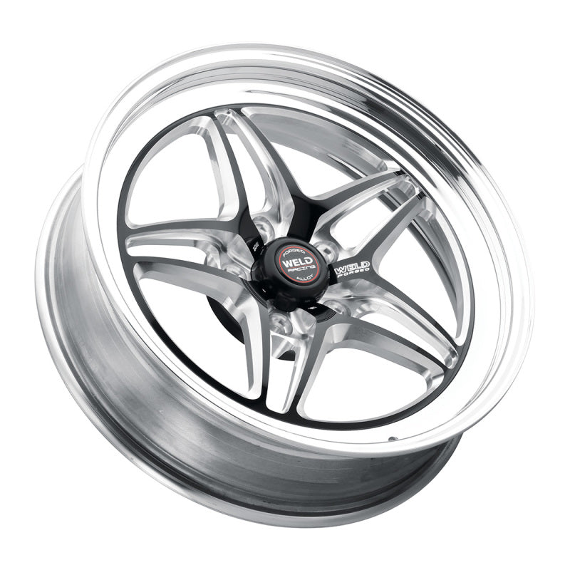 Weld S81 20x9 / 5x115 BP / 6.3in BS Black Wheel (High Pad) - Non-Beadlock