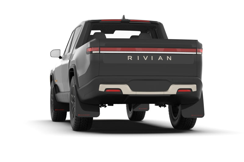 Rally Armor 22-25 Rivian R1T Black UR Mud Flap w/Dark Grey Logo