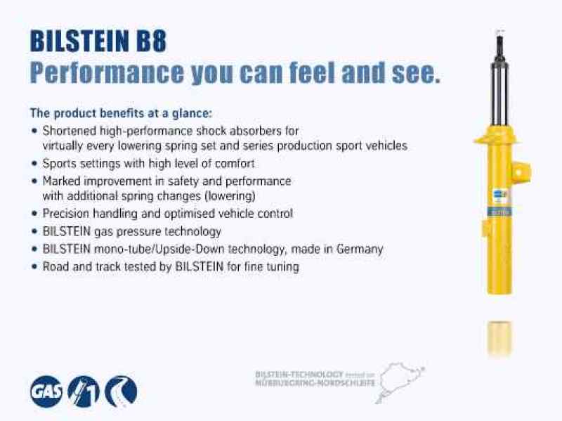 Bilstein B8 Mazda 6 (GG GY)FL Monotube Shock Absorber