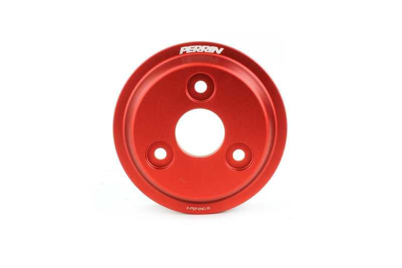 PERRIN 15-21 Subaru WRX / 18-20 Crosstrek / 14-18 FXT Lightweight Water Pump Pulley - Red