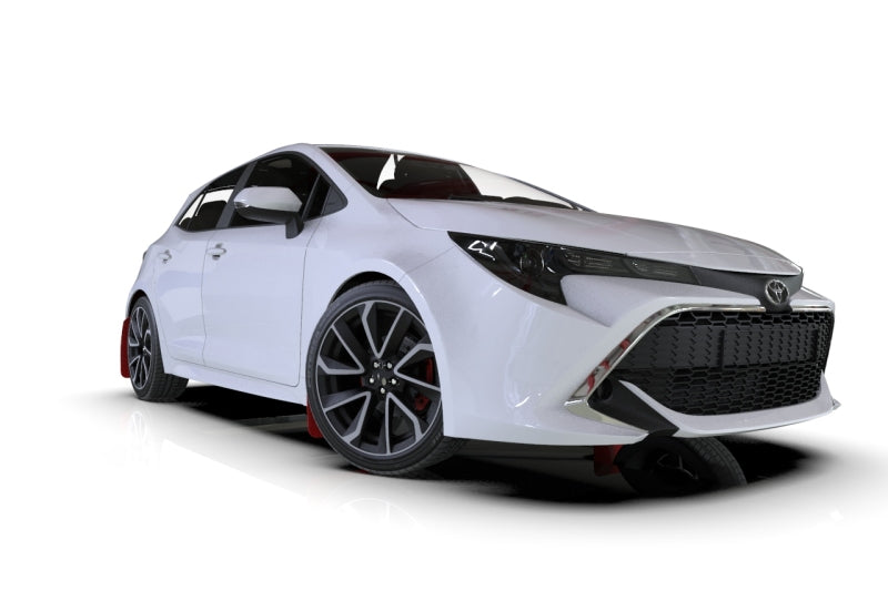 Rally Armor 18-25 Toyota Corolla Hatchback Black UR Mud Flap White Logo