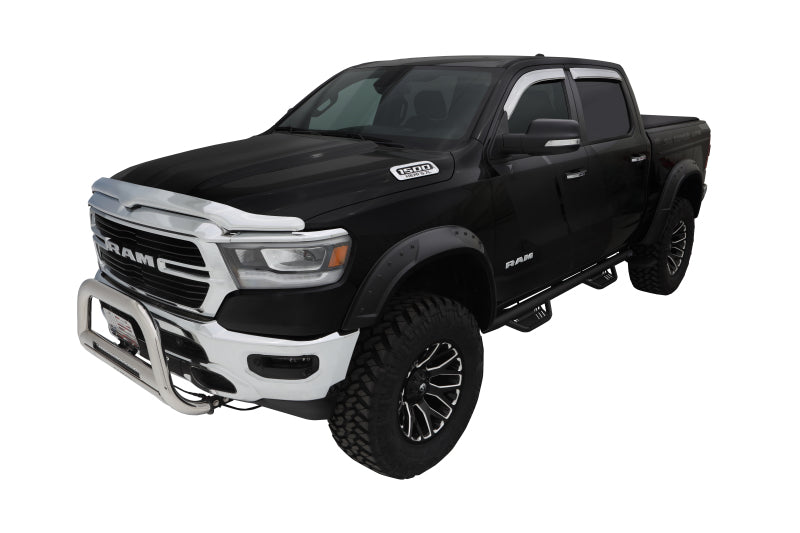 Bushwacker 19-22 Ram 1500 (Excl. Rebel/TRX) 76.3 & 67.4in Bed DRT Style Flares 4pc - Blk / Smooth