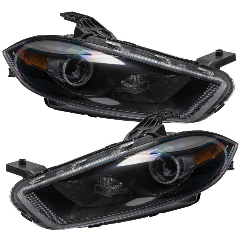 Oracle 13-14 Dodge Dart (HID Style) SMD HL - Black - ColorSHIFT w/ Simple Controller