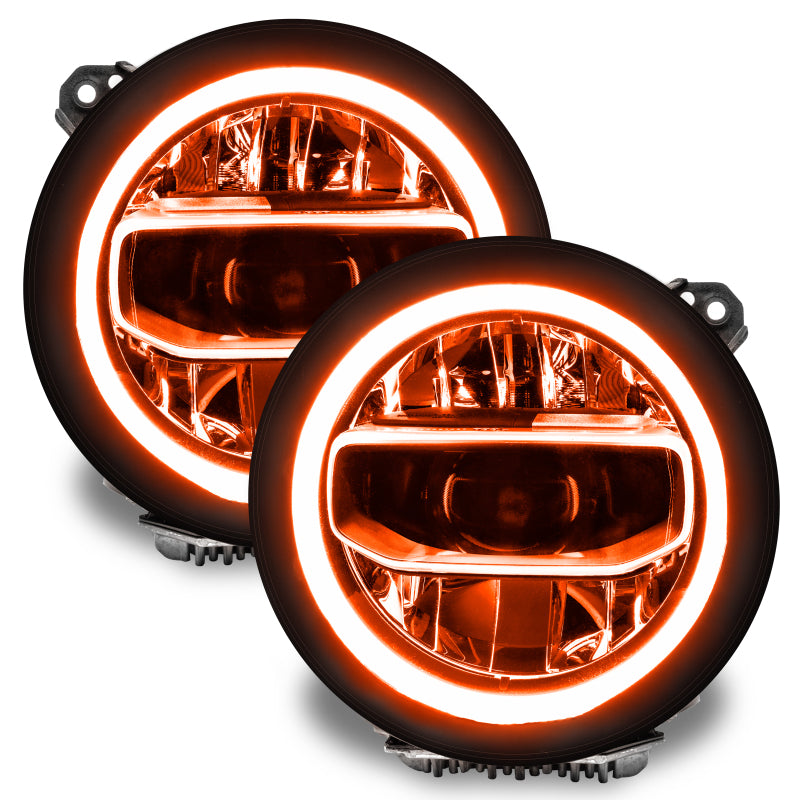 Oracle Jeep Wrangler JL/JT RGB+W Headlight DRL Kit - ColorSHIFT w/ Simple Controller