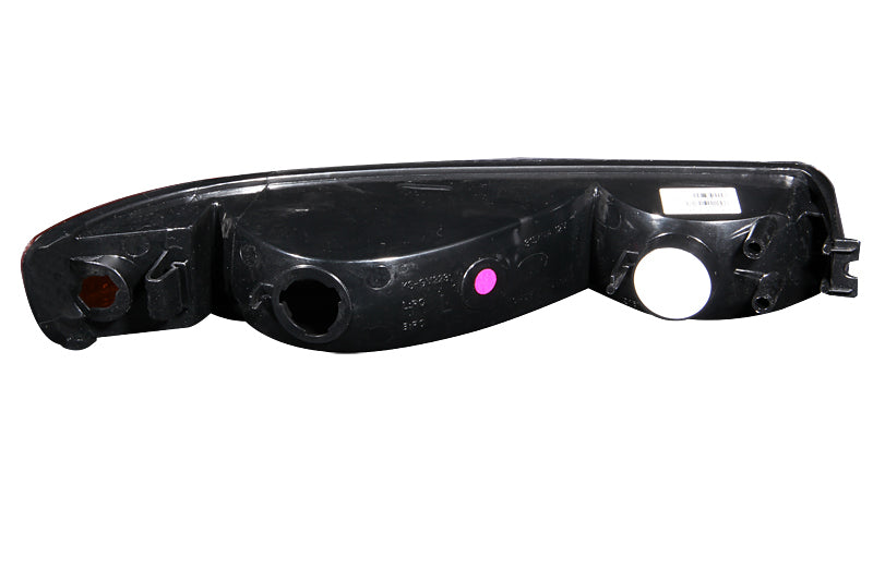 ANZO 1999-2006 GMC Sierra 1500 Euro Parking Lights Black w/ Amber Reflector