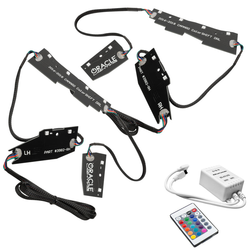 Oracle 16-18 Chevy Camaro RGB+W Headlight DRL Kit - ColorSHIFT w/ Simple Controller