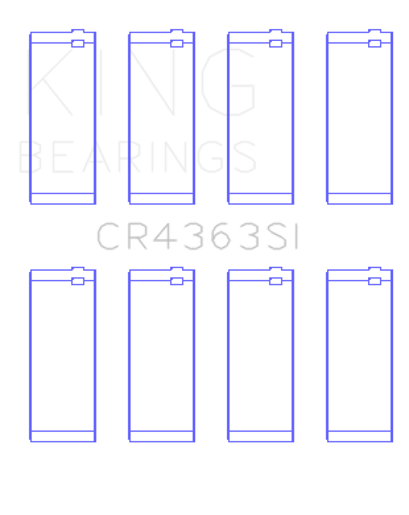 King Engine Bearings GM 134 DOHC Ecotec 2.2L Connecting Rod Bearings - Set of 8