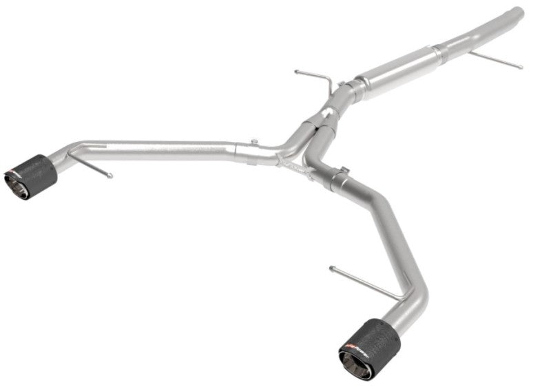 aFe 17-19 Audi A4 (L4-2.0L) MACH Force-Xp Stainless Steel Axle-Back Exhaust System - Carbon Tip