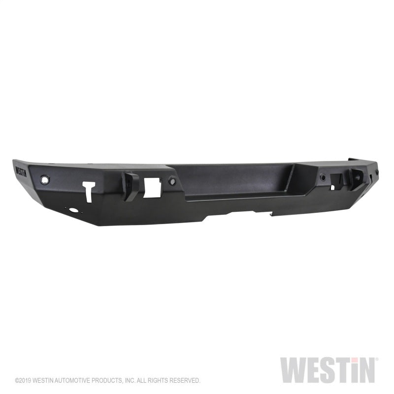 Westin 18-19 Jeep Wrangler JL WJ2 Rear Bumper w/ Sensors (Excl. Wrangler JK) - Textured Black