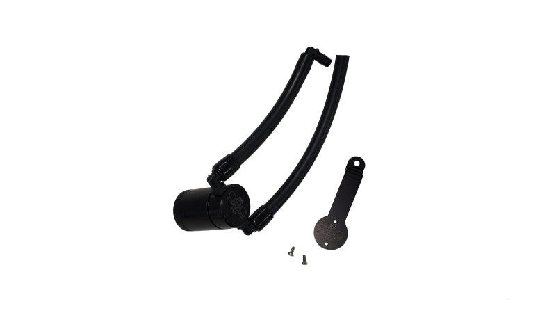 J&L 14-22 Jeep Cherokee 2.4L / 15-21 Jeep Renegade Driver Side Oil Separator 3.0 - Blk Anodized