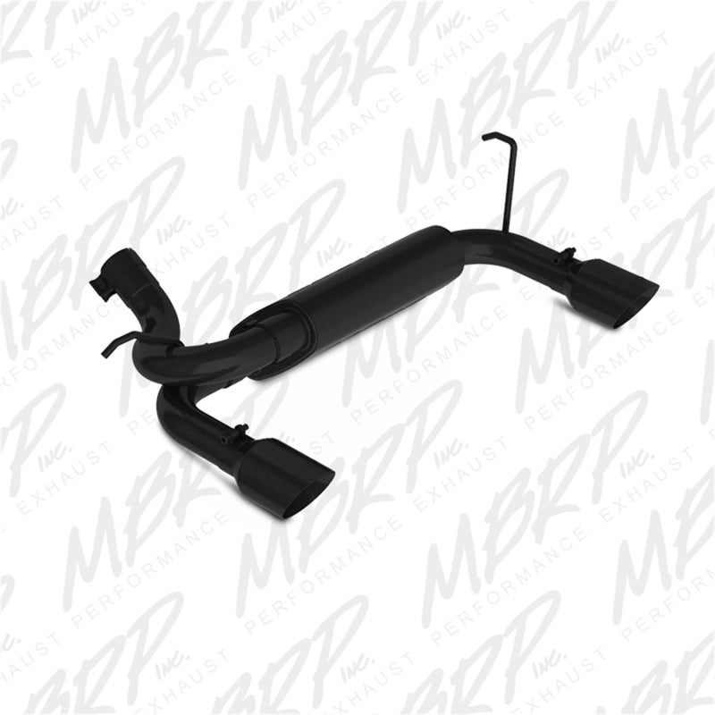MBRP 07-14 Jeep Wrangler/Rubicon 3.6L/3.8L V6 Axle-Back Dual Rear Exit Black Performance Exhaust Sys
