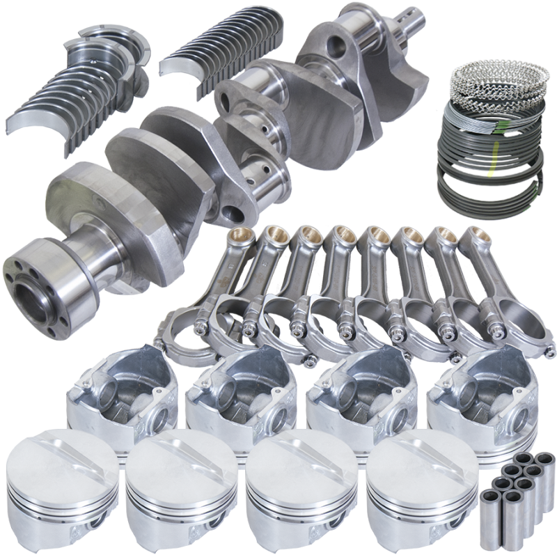 Eagle Chevy Small Block 1 Piece Rear Seal 383ci Rotating Assembly w/ .030 Bore 153 Tooth Flex Plate