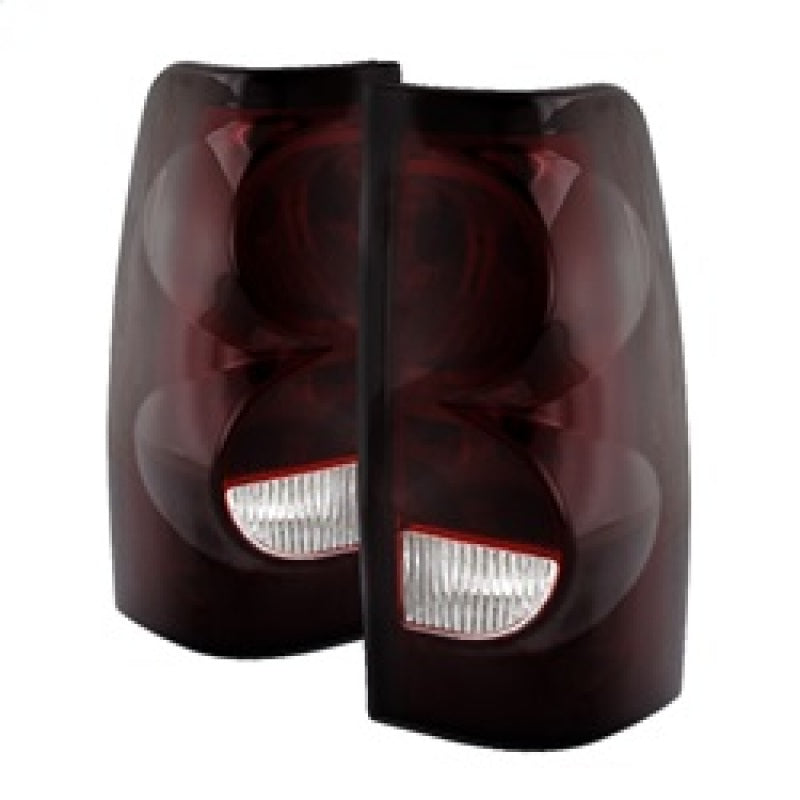 xTune Chevy Silverado 1500-2500-3500 03-06 OEM Style Tail Lights Red Smoked ALT-JH-CS03-OE-RSM