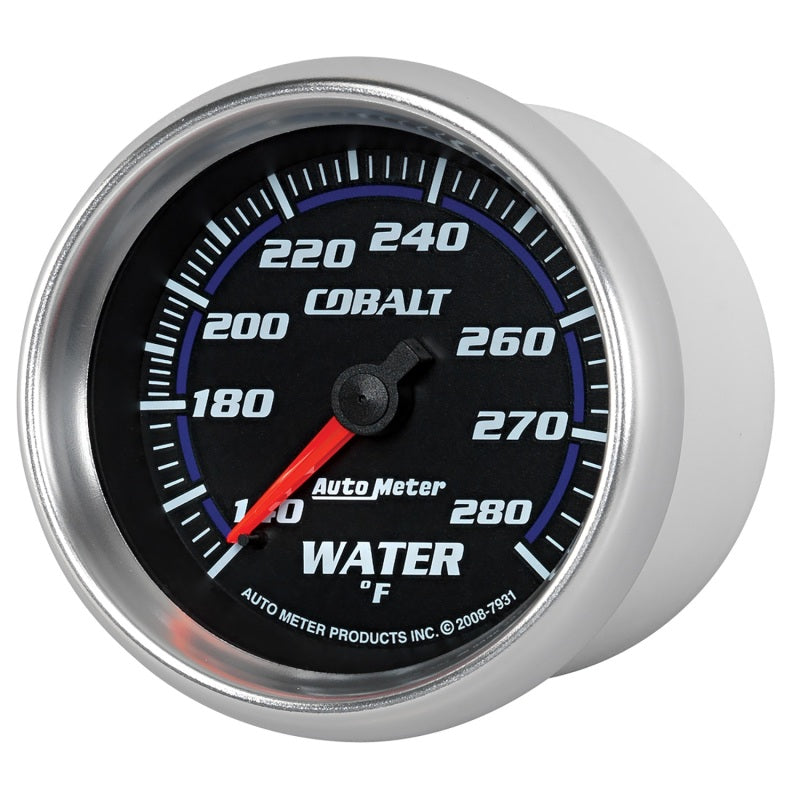 Autometer Cobalt 66.7mm 140-280 degree F. Water Temprature Gauge