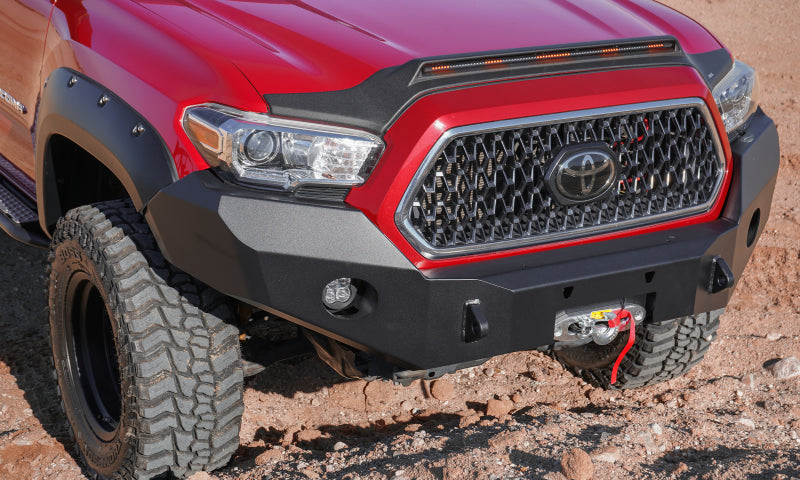 AVS 16-22 Toyota Tacoma Low Profile Aeroskin LightShield Pro - Black