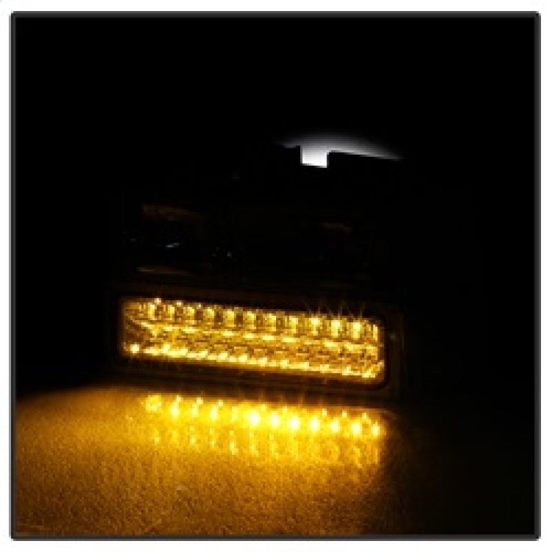 xTune 92-94 Blazer Full Size Corner/LED Bumper Headlights Chrome HD-JH-CCK88-LED-AM-C-SET