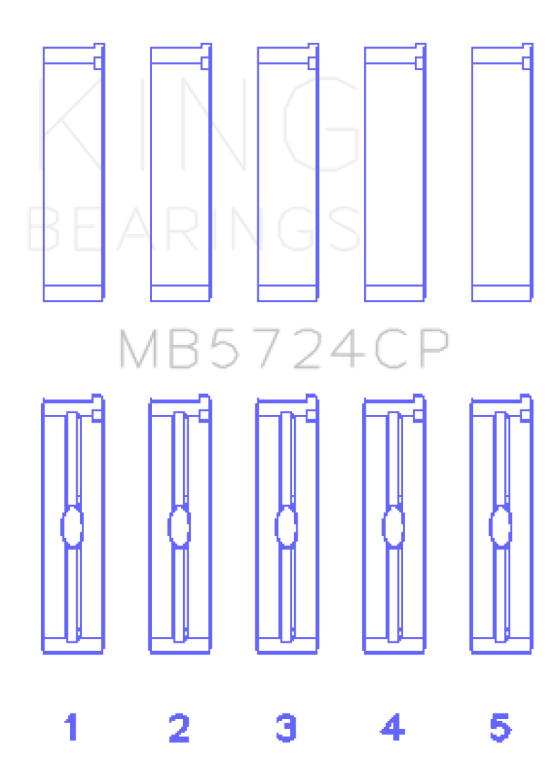 King Engine Bearings General Motors Duramax Diesel Main Bearing Set