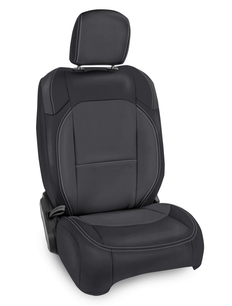 PRP 2018+ Jeep Wrangler JL/2 door/ Non-Rubicon Front Seat Covers (Pair) - Black/Grey