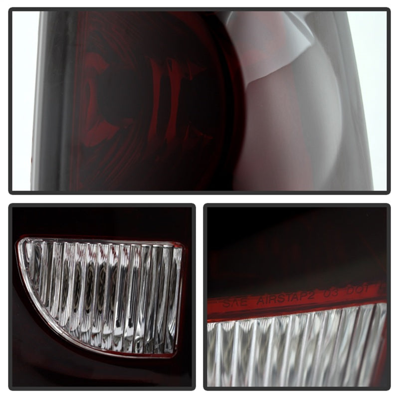 xTune Chevy Silverado 1500-2500-3500 03-06 OEM Style Tail Lights Red Smoked ALT-JH-CS03-OE-RSM
