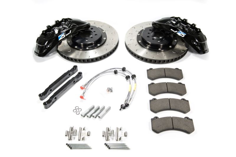 Alcon 2009+ Nissan GT-R R35 412x36mm Rotor 6 Piston Caliper RC6 Front Axle Kit - Red