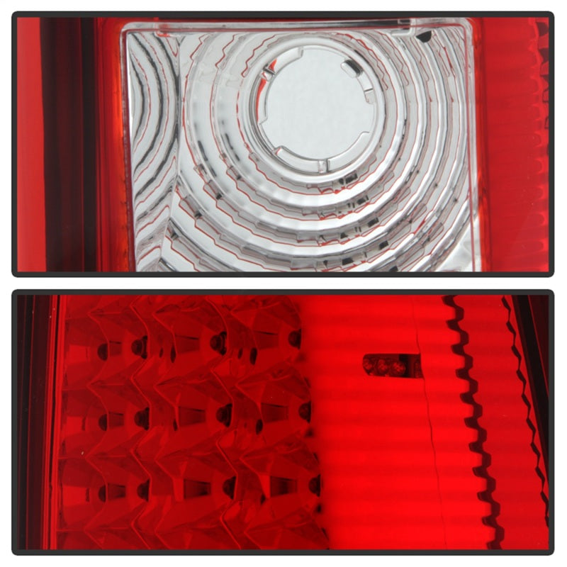 xTune Chevy Silverado 1500/2500/3500 03-06 LED Tail Lights Red Clear ALT-ON-CS03-LED-RC