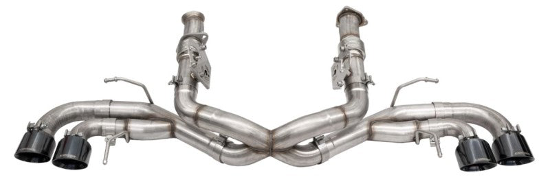 Corsa 2020-25 Corvette C8 3in Xtreme Cat-Back Exhaust 4.5in Black Quad Tips - Deletes stock AFMValve