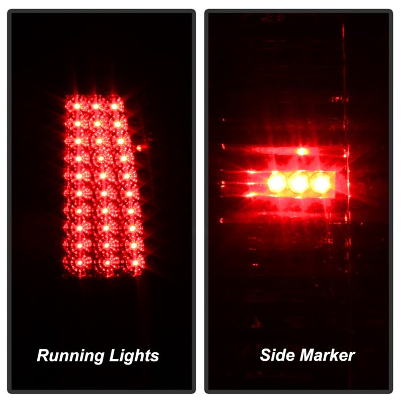 xTune Chevy Silverado 1500/2500/3500 03-06 LED Tail Lights Red Clear ALT-ON-CS03-LED-RC