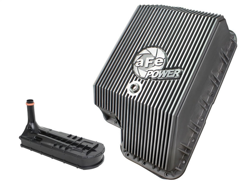 aFe Transmission Pan (Raw); Ford Diesel Trucks 03-10 V8-6.0/6.4L (td)