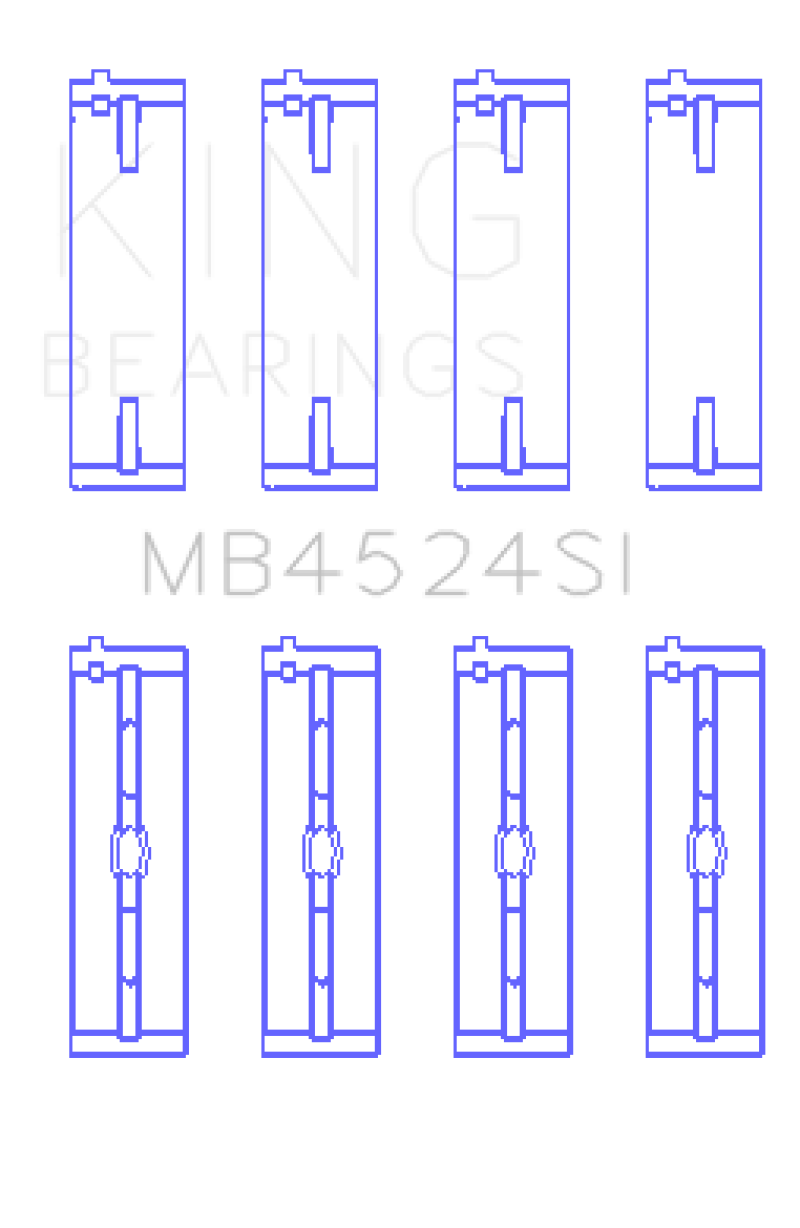King Engine Bearings Nissan VR38DETT/VQ35HR/VQ37HR Main Bearing Set