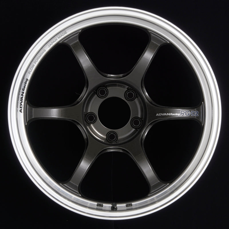 Advan RG-D2 15x7.0 +30 4x100 Machining and Black Gunmetallic Wheel