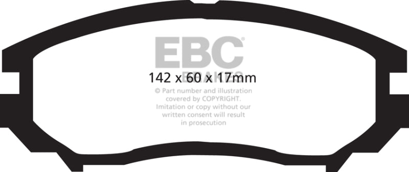 EBC 04-06 Hyundai Tiburon 2.7 6 speed Greenstuff Front Brake Pads
