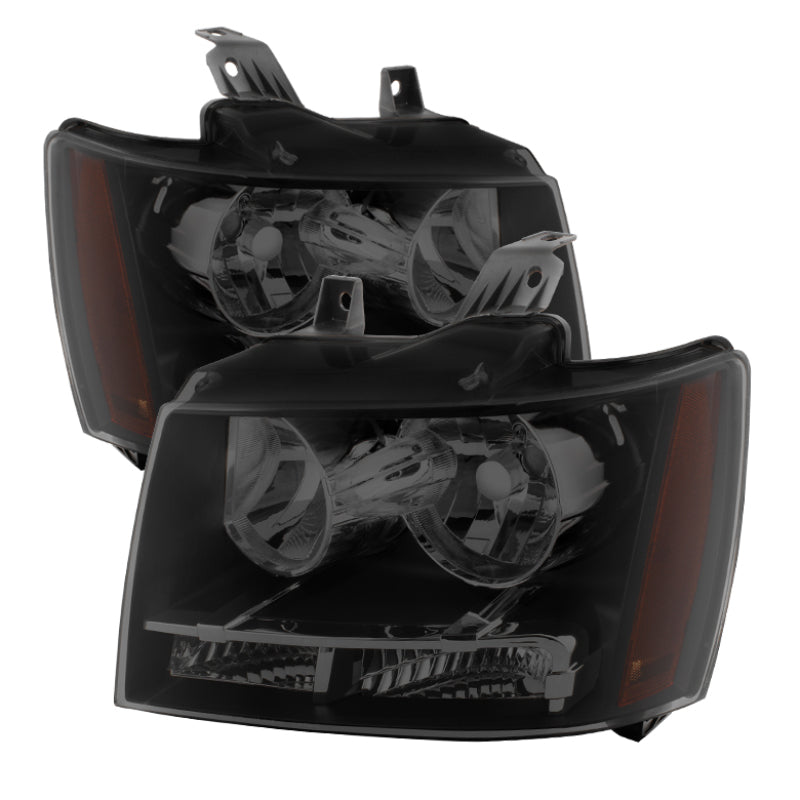 xTune Chevy Suburban 1500/2500 07-14 Crystal Headlights Black Smoked HD-JH-CSUB07-AM-BSM
