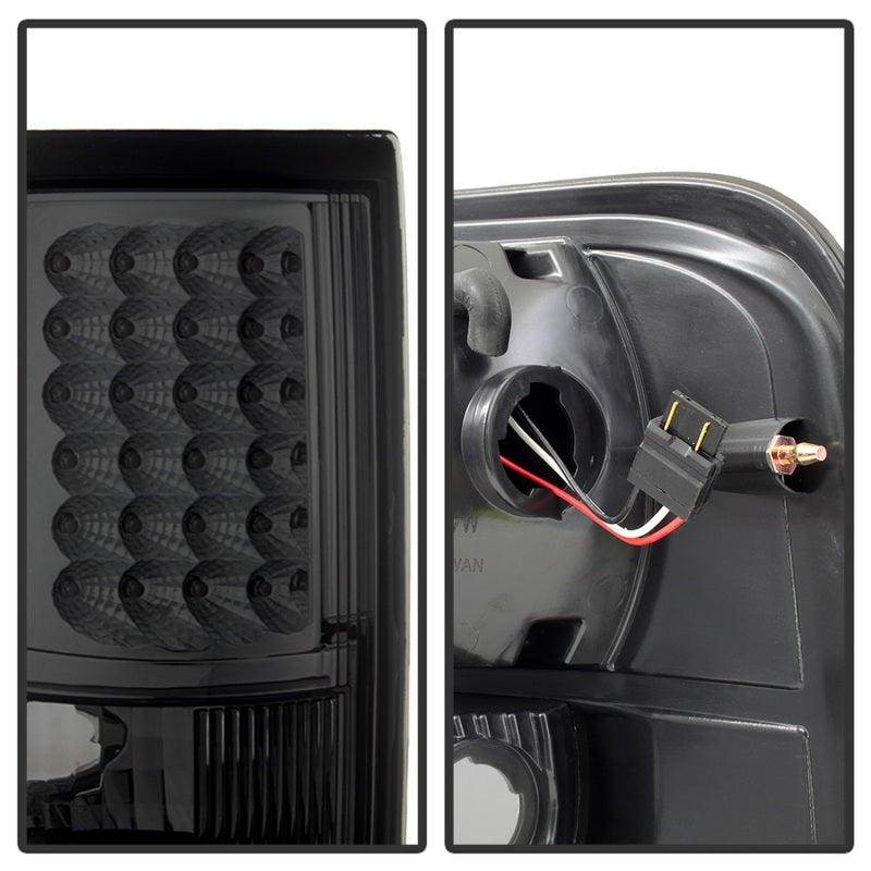 xTune Ford F150 Styleside 04-08 (Not Fit Heritage & SVT) LED Tail Lights Smoke ALT-ON-FF15004-LED-SM