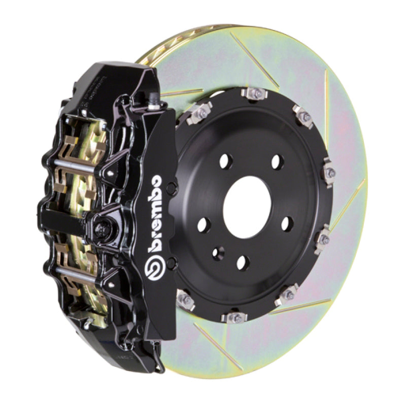 Brembo 03-08 SL500 Front GT BBK 8 Piston Cast 380x34 2pc Rotor Slotted Type1-Black