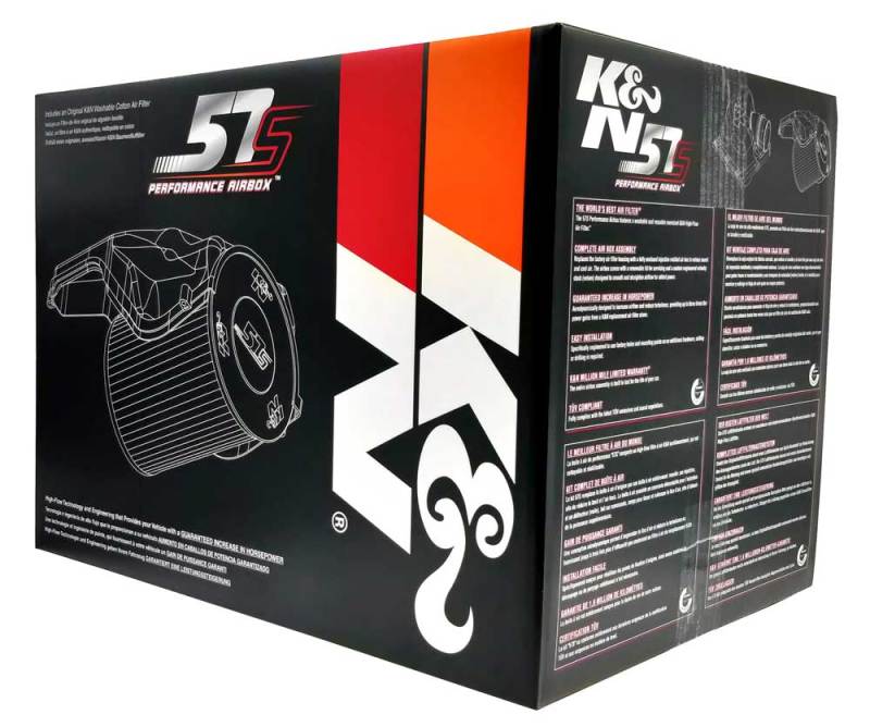 K&N Performance Intake Kit 07-10 Fiat Grand Punto /10-12 Punto Evo/12-13 Punto / 08-13 Alpha Mito