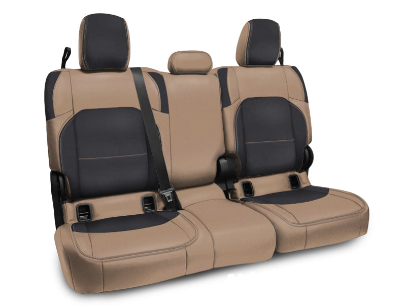 PRP 2020+Jeep Gladiator JT Rear Bench Cover with Cloth Interior - Black/Tan