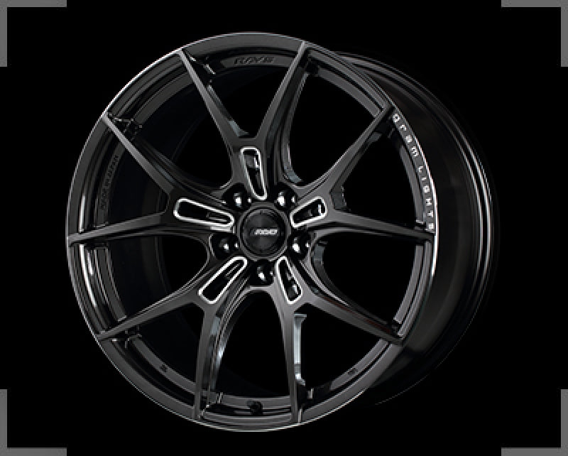 Gram Lights 57FXZ 19x9.5 +38 5x114.3 Super Dark Gunmetal and Machining Rim Edge DC Wheel