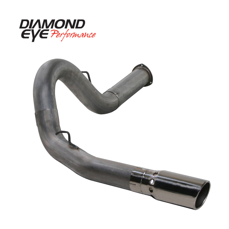 Diamond Eye KIT 5in DPF-BACK Single SS 07.5-08 CHEVY 6 6L 2500/3500 PCKGD BX46X14X14OD EL-PL