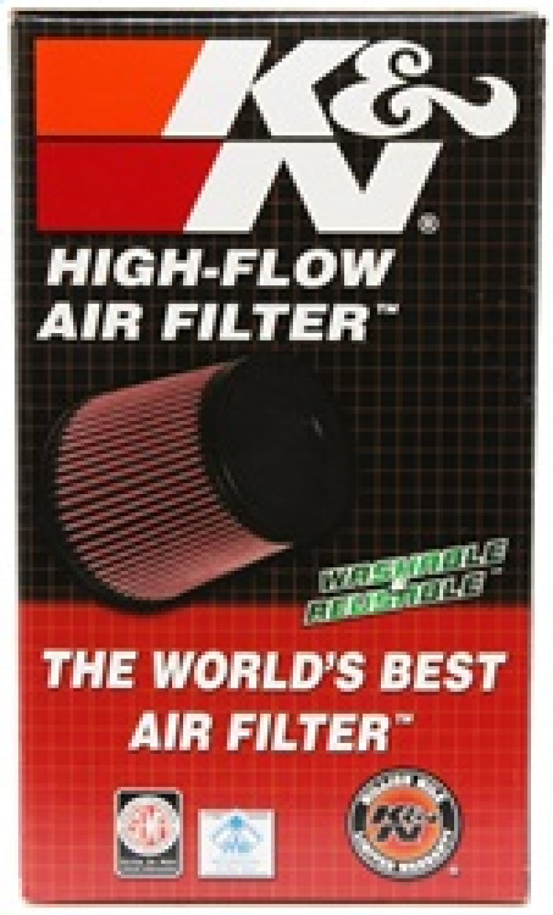 K&N Filter Universal Rubber Filter 3.25 Flange 5.5 Base 4.6875 Top 8 Height