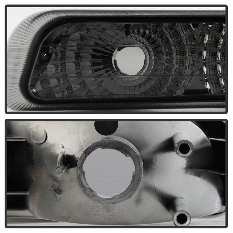 xTune Chevy Silverado 99-02 Amber Reflector Bumper Lights Smoke CBL-JH-CS99-AM-SM