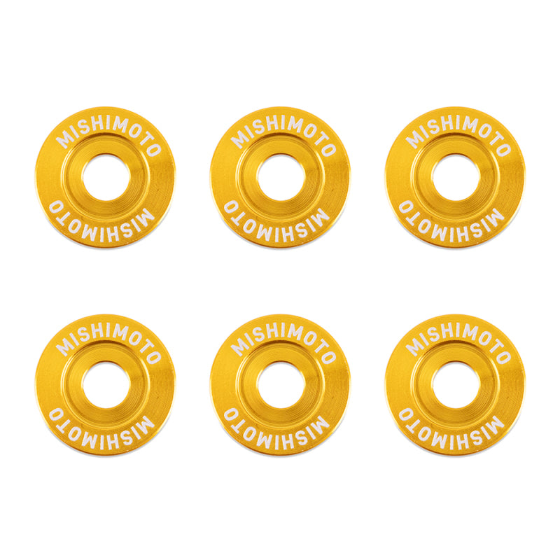 Mishimoto Large Fender Washer Kit (6pcs) - Gold