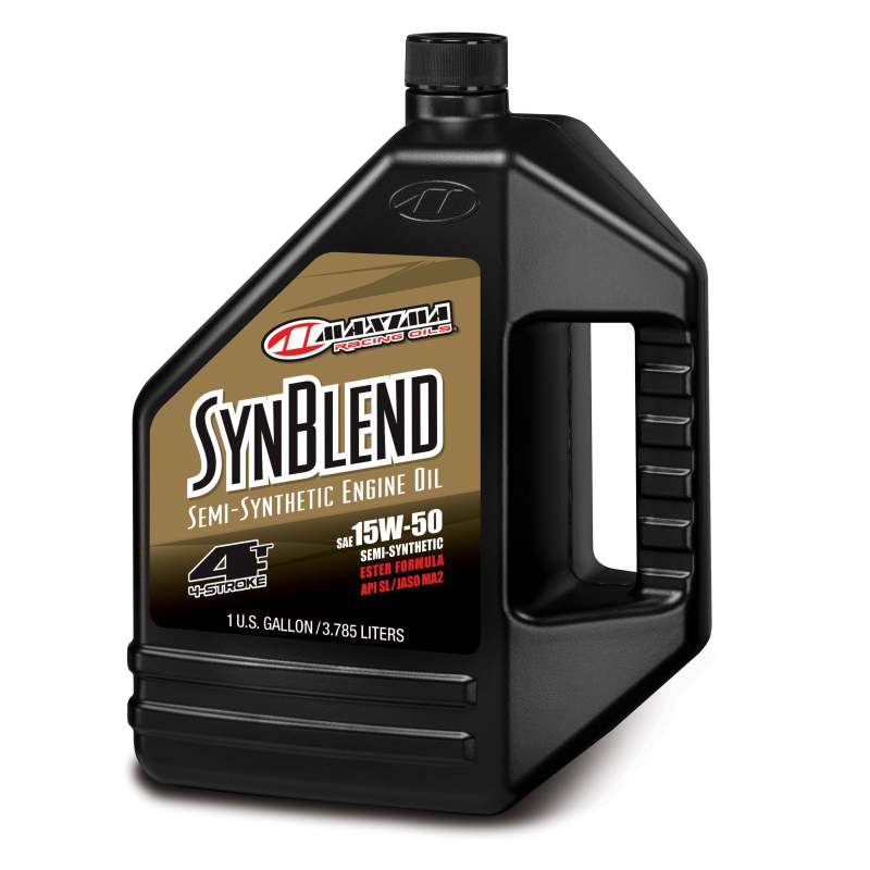 Maxima Syn Blend Ester 4T Semi-Synthetic 15W50 Engine Oil - 128oz