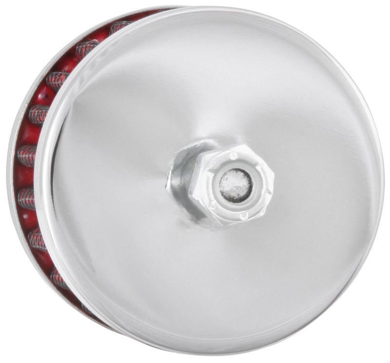 K&N Steel Base Crankcase Vent Filter 3/8in OD Tube 2in OD 1-1/2in Height