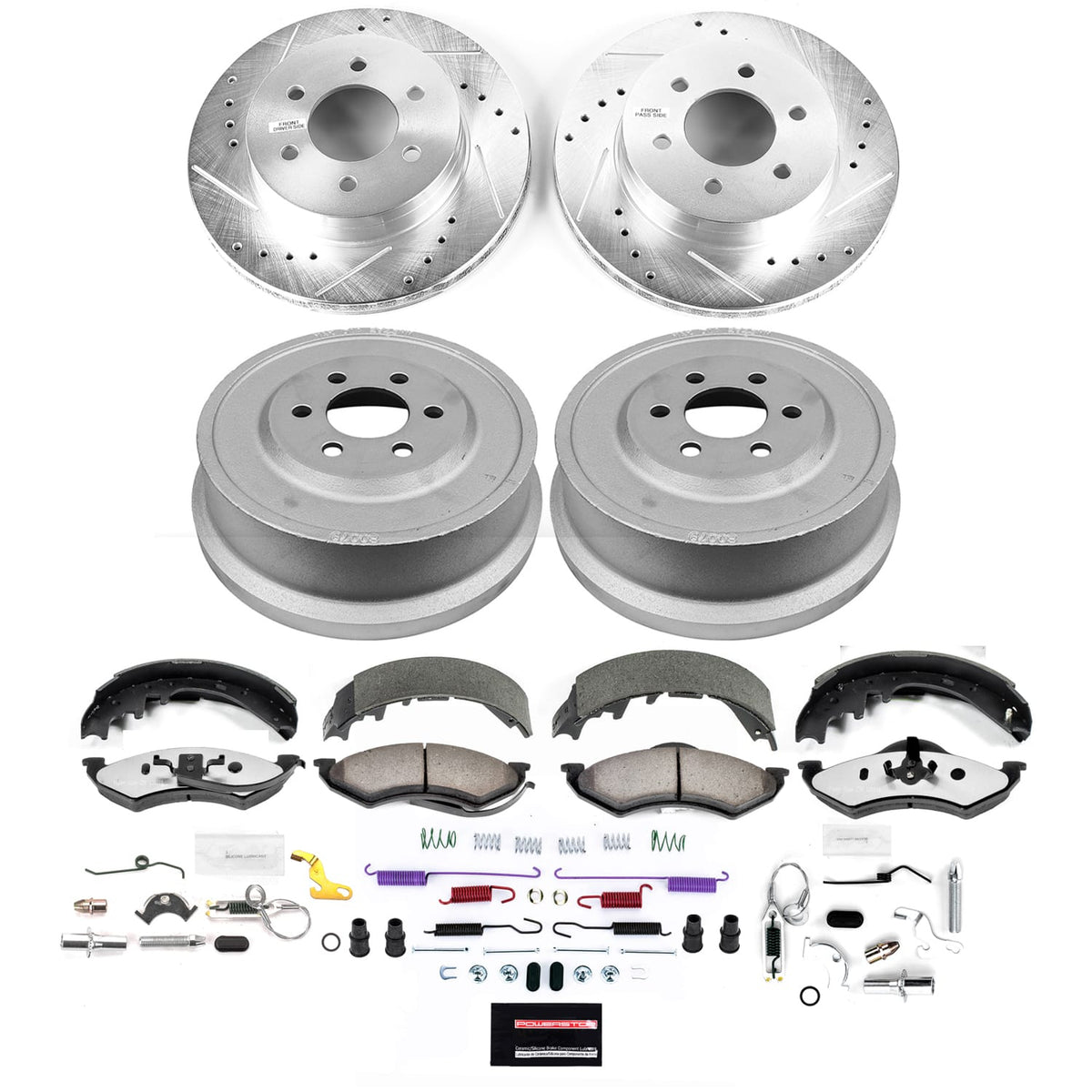 Power Stop 98-99 Dodge Durango Front and Rear Z36 Truck & Tow Brake Kit