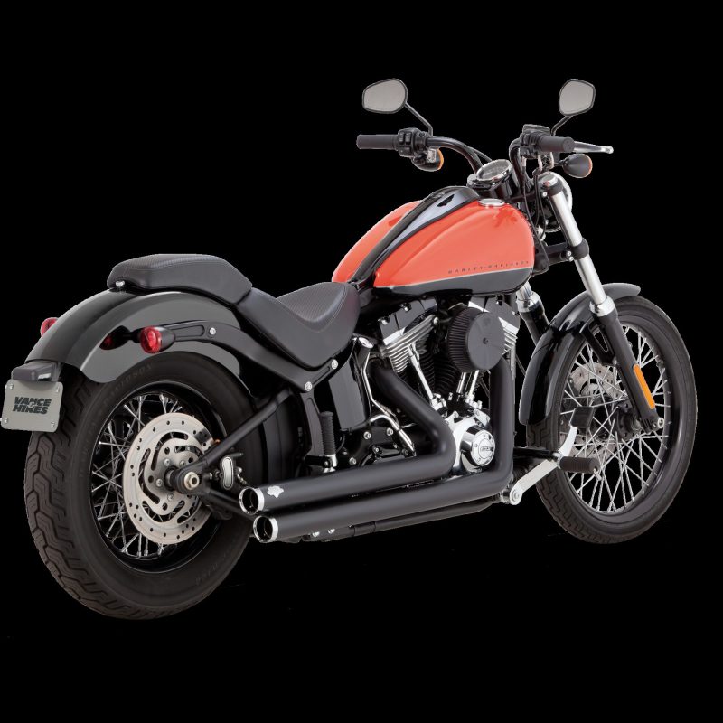 Vance & Hines Harley-Davidson Softail / 86-17 Big Shots Staggered PCX Full Exhaust - Black