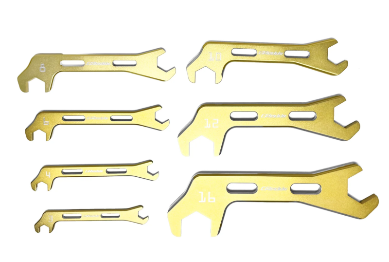 GReddy Angled AN Wrenches - Gold Anodized