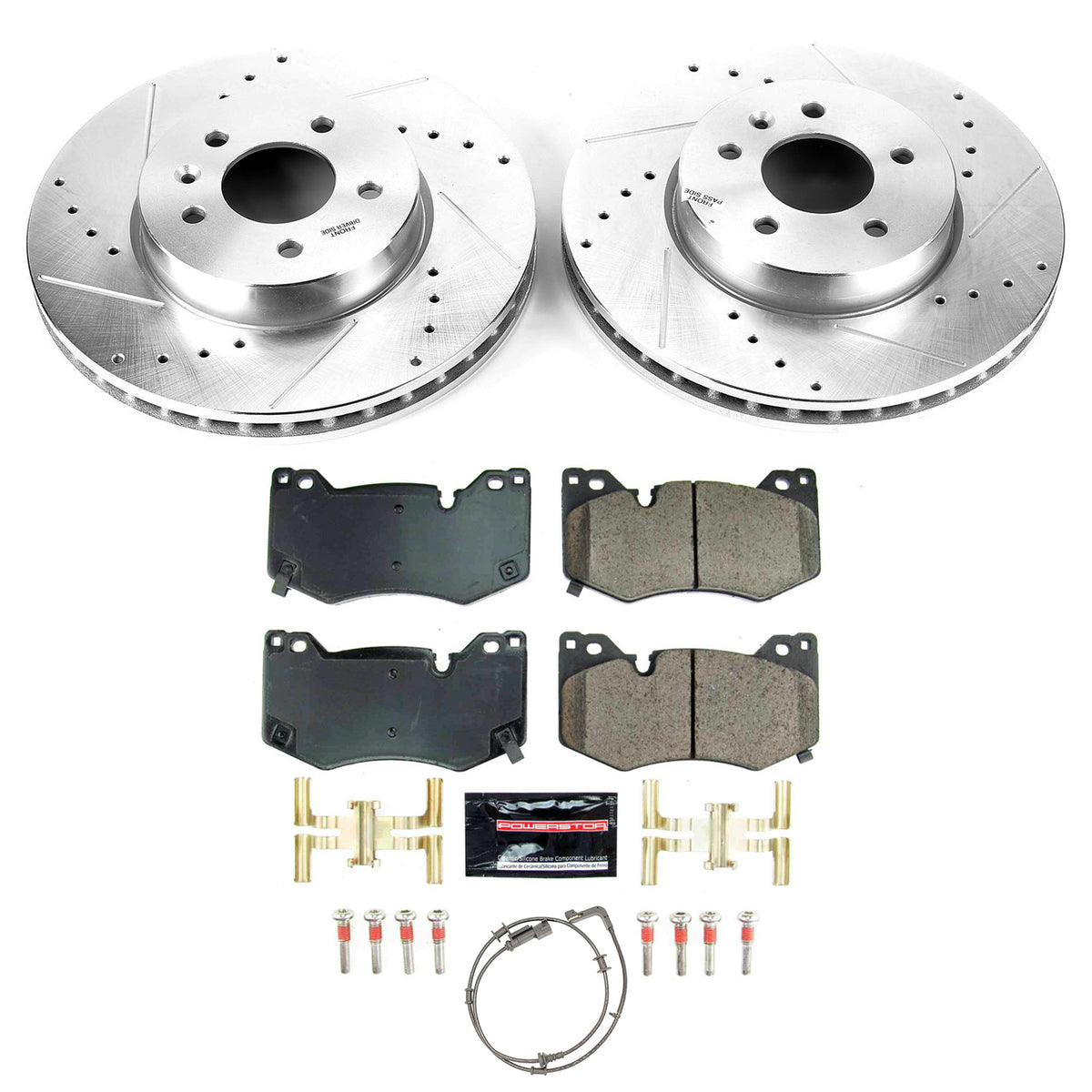 Power Stop 2019 Nissan Rogue Front and Rear Z26 Street Kit w/Calipers